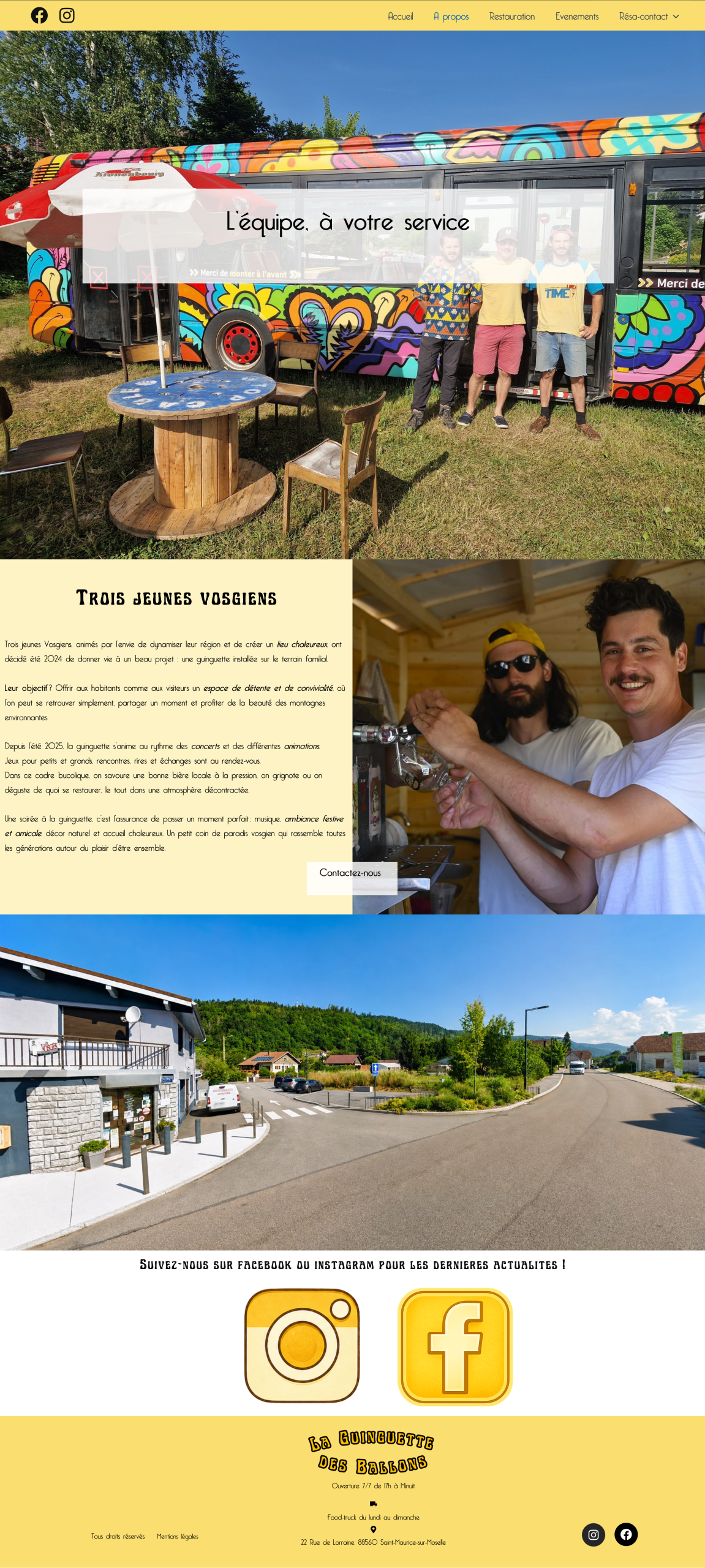 page à propos