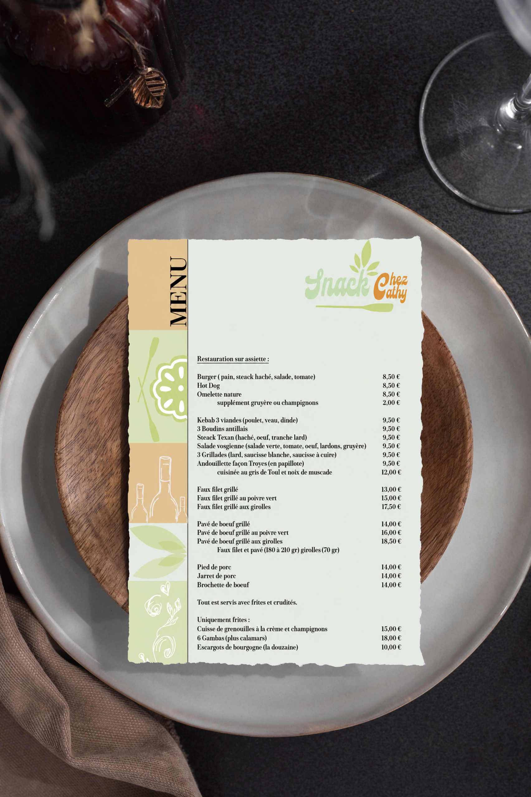 top-view-wedding-menu